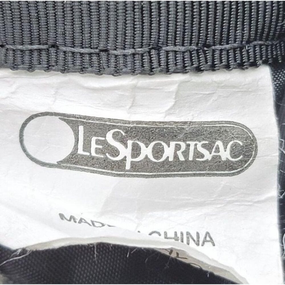 LeSportsac Zippered Cosmetic Pouch / Small Travel Bag – Brown & Olive Abstract P - Picture 7 of 8